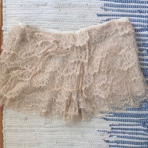 Haute Hippie Lace Shorts